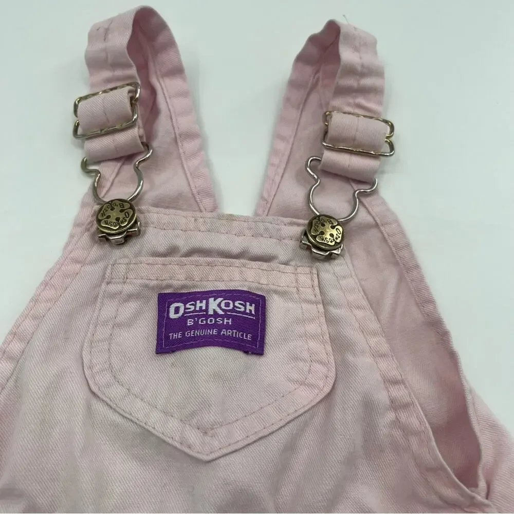 Vintage Oshkosh B’Gosh Vestbak Overalls Pink Made in the USA